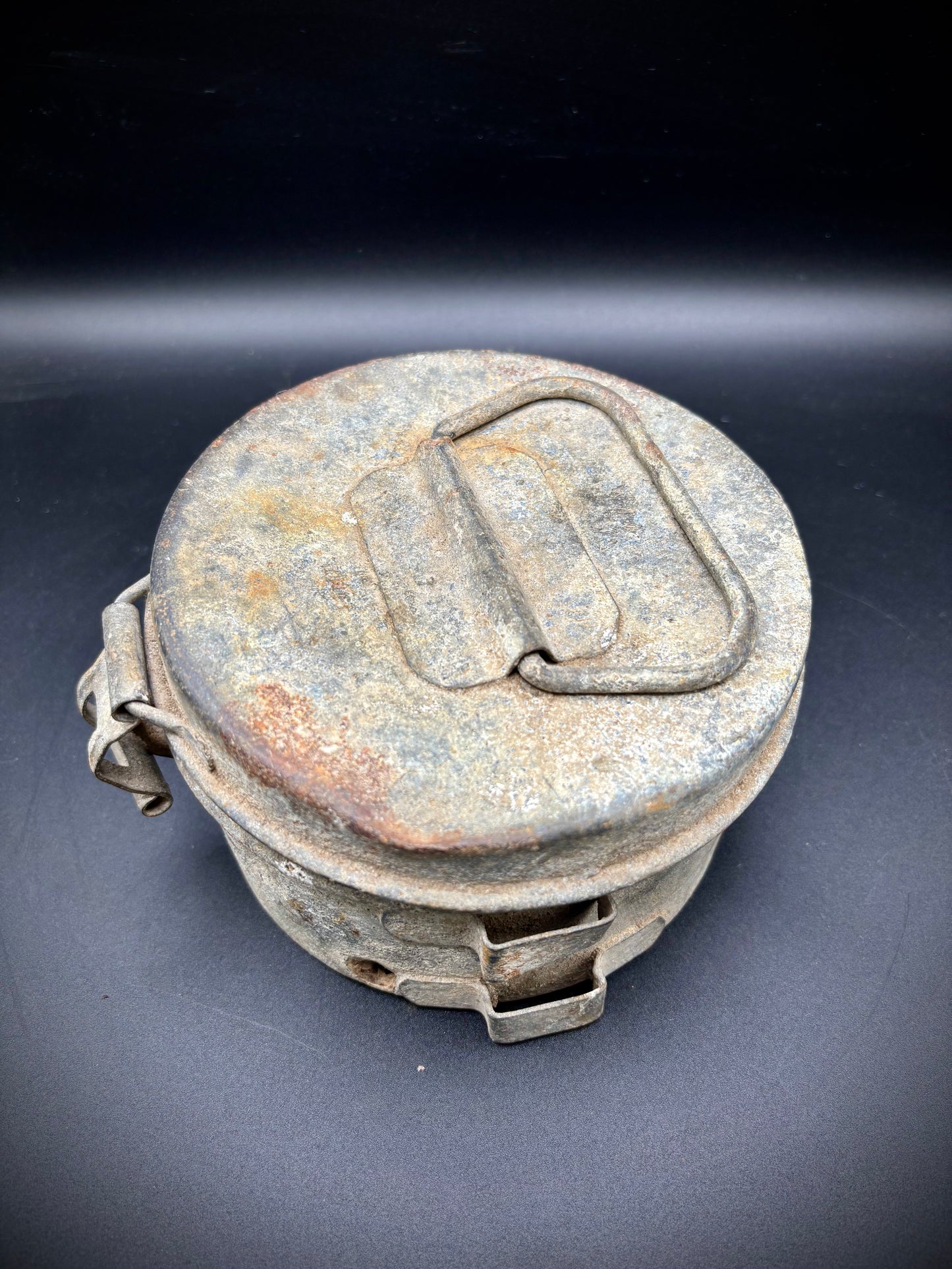 WW1 German Grease Tine Battle Damaged Somme Find