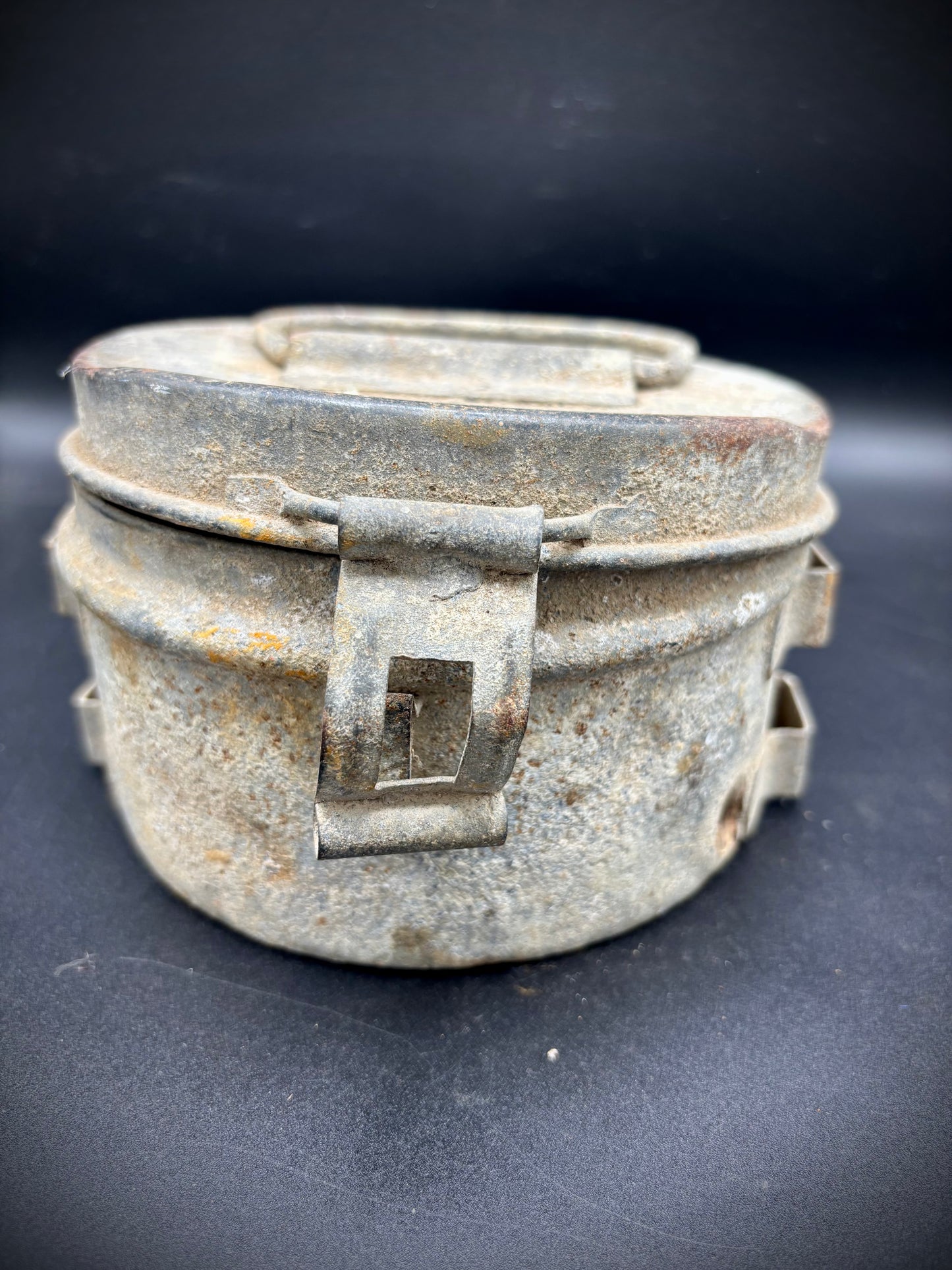 WW1 German Grease Tine Battle Damaged Somme Find