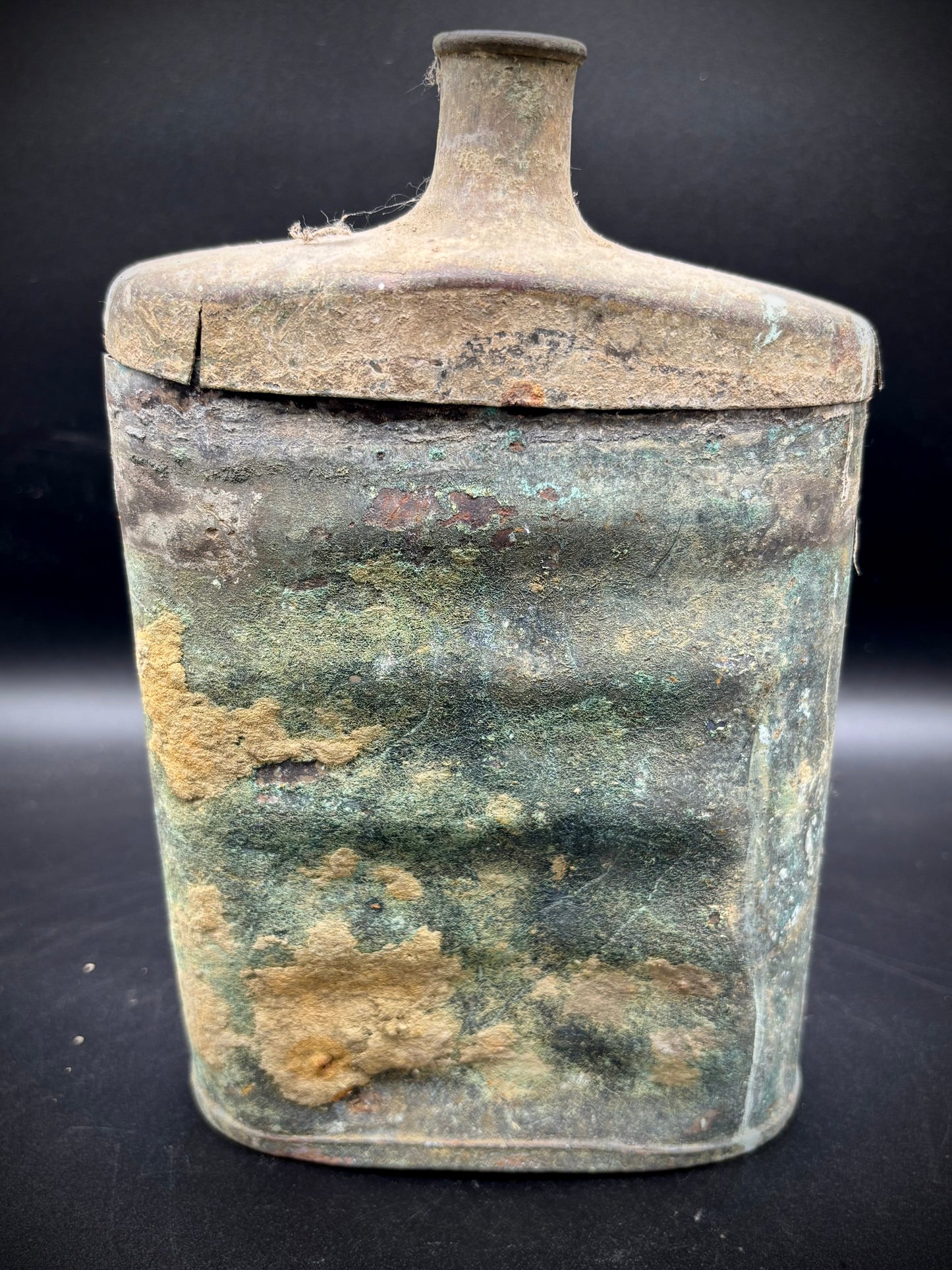 WW1 Rare Brass British Water Bottle Somme Find