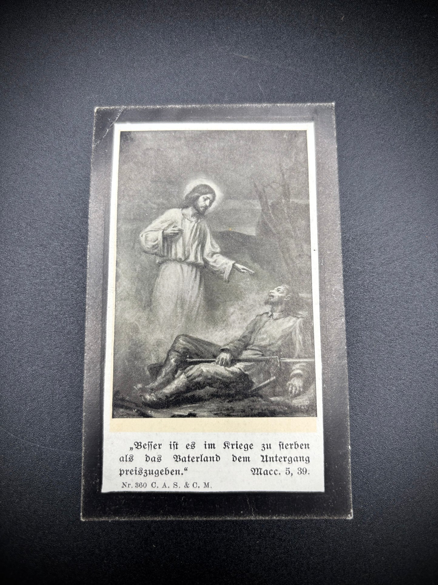 WW1 German Memorial Card 16th Infantry Regiment