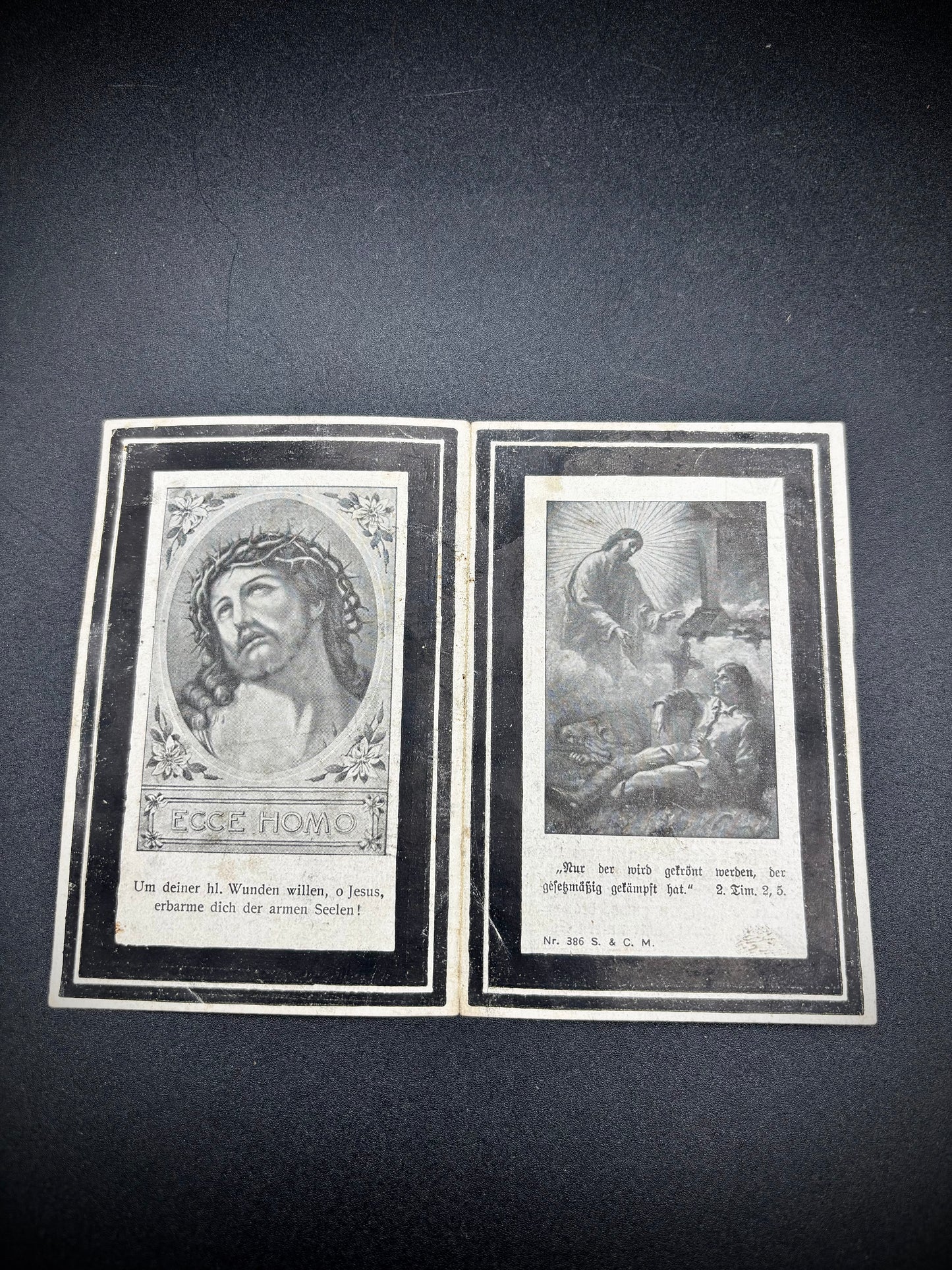 WW1 Memorial Card Bavarian Reserve Infantry Regiment 10 Hindenburg Line