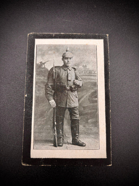 WW1 German Memorial Card Argonne