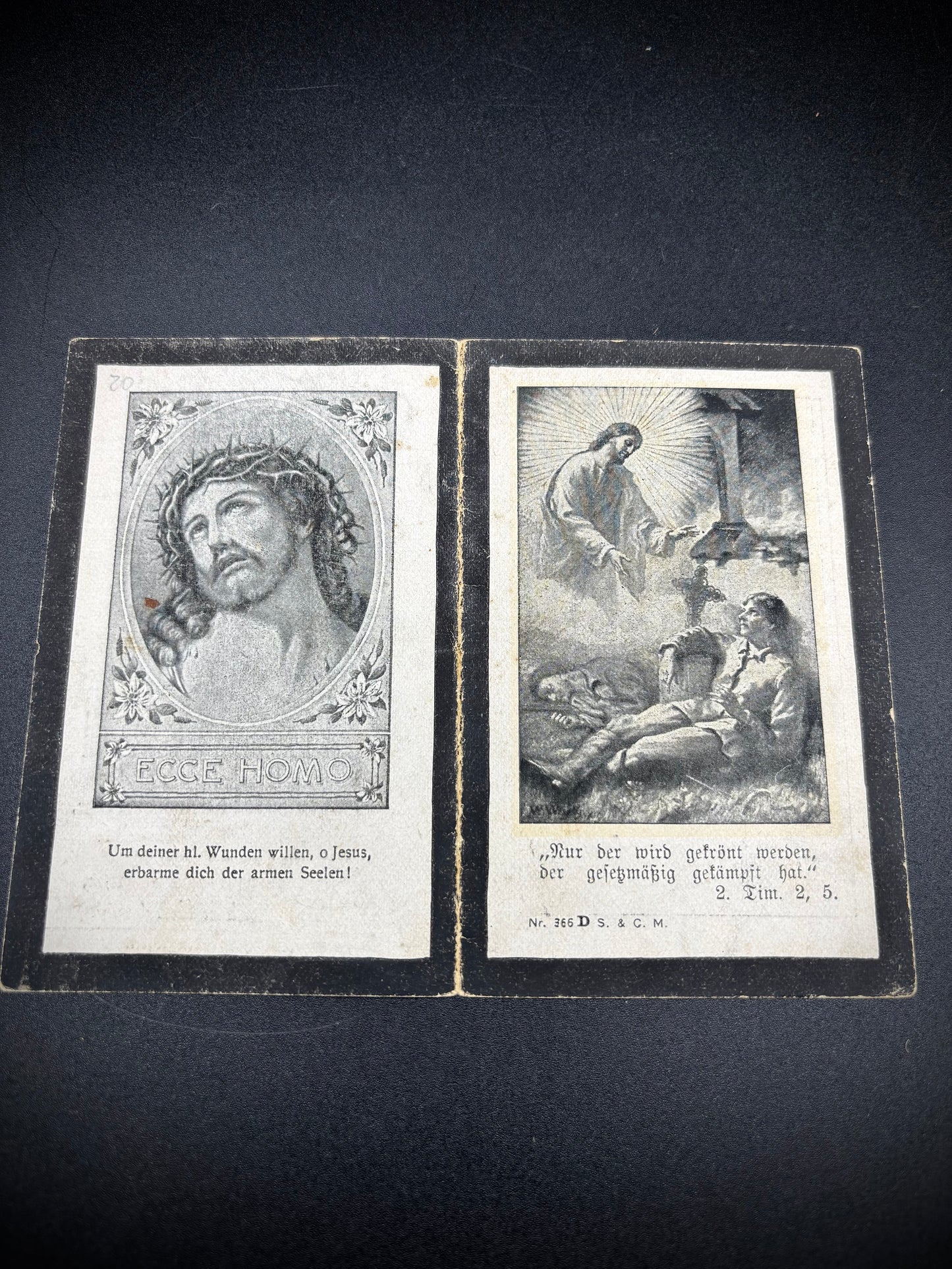 WW1 German Memorial Card Argonne