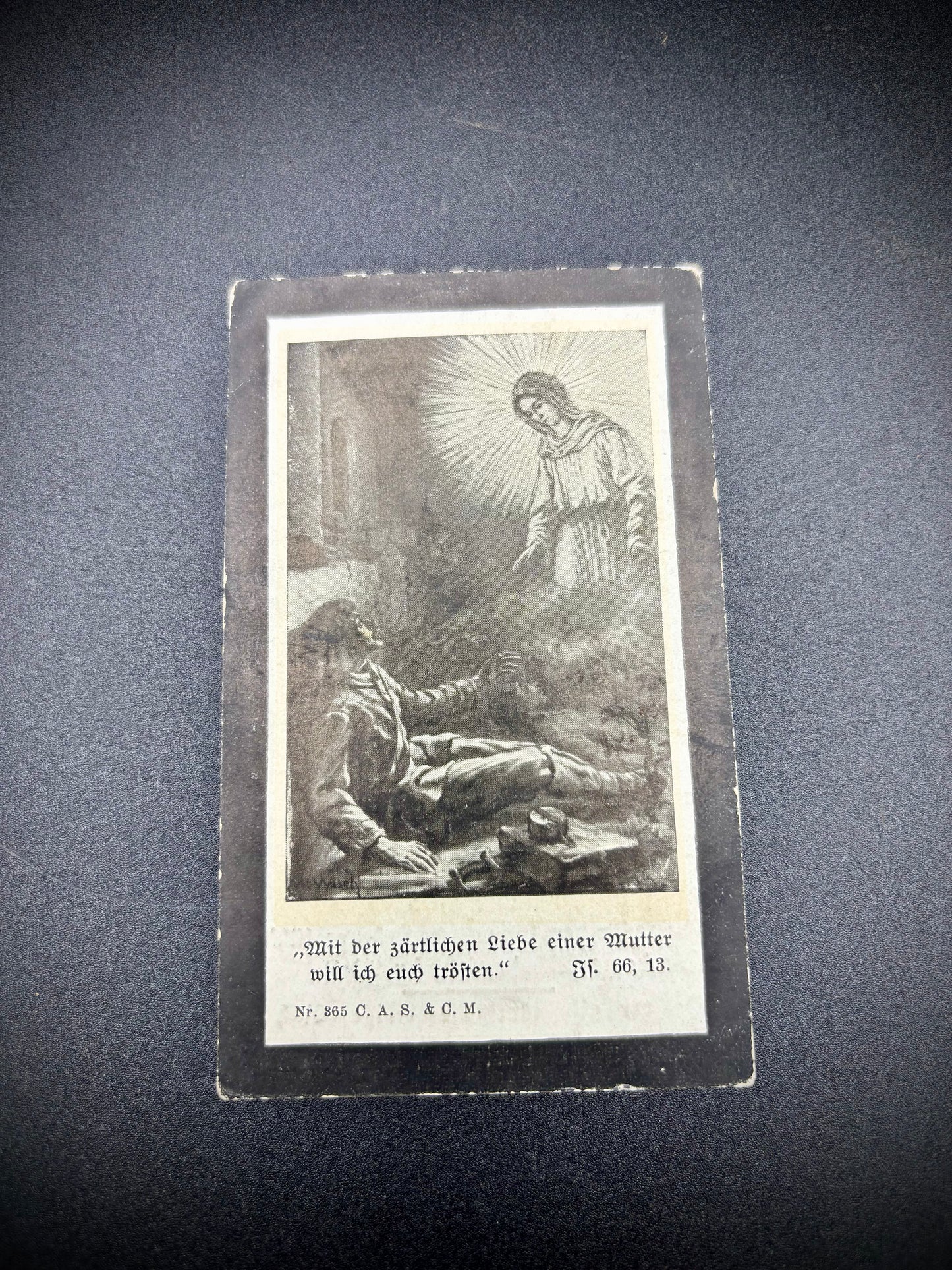 WW1 German Memorial Card 13th Reserve Infantry Regiment 1914