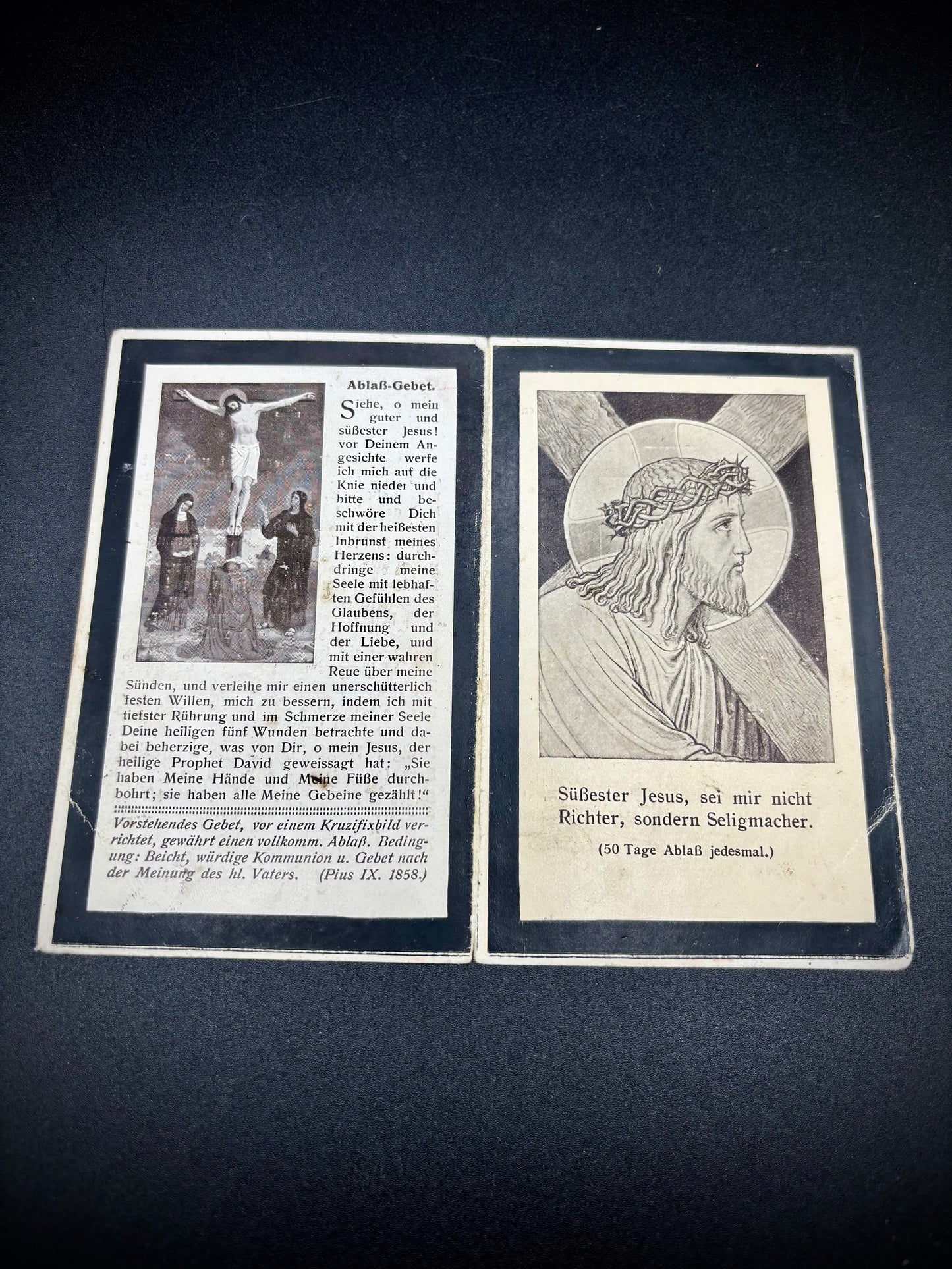 WW1 German Memorial Card Albert France June 1918