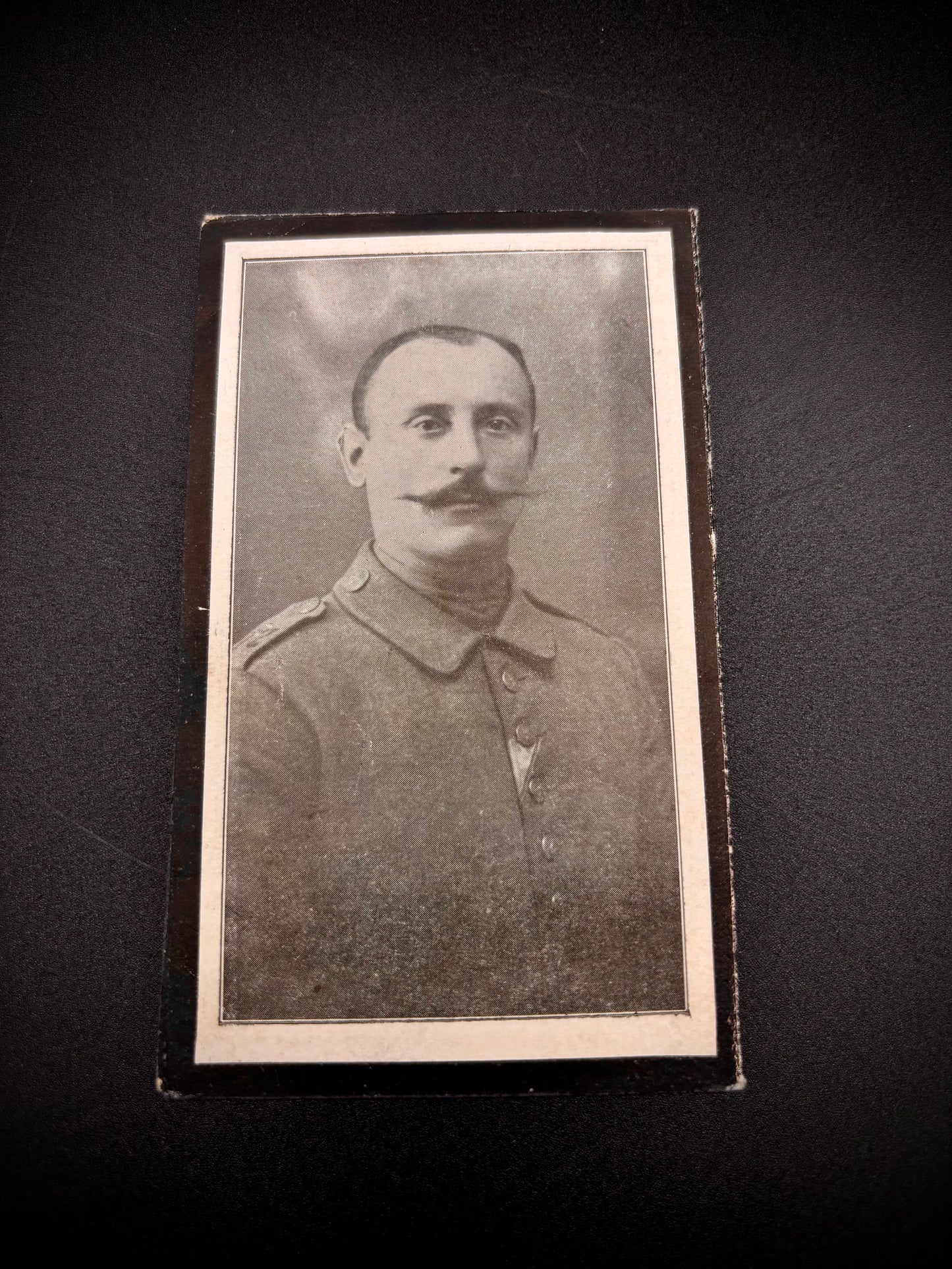 WW1 German Memorial Card Bavarian Foot Artillery 1918