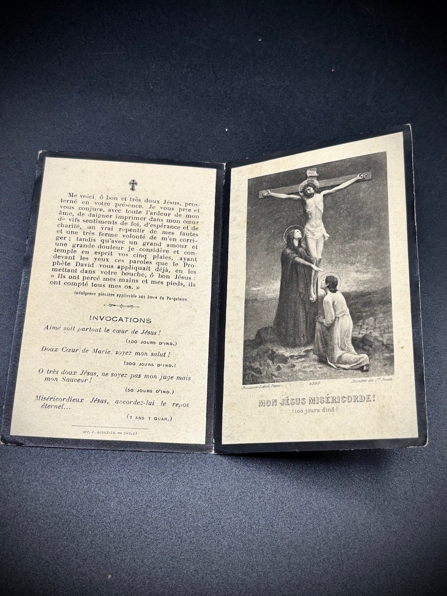 WW1 French Memorial Card 1915