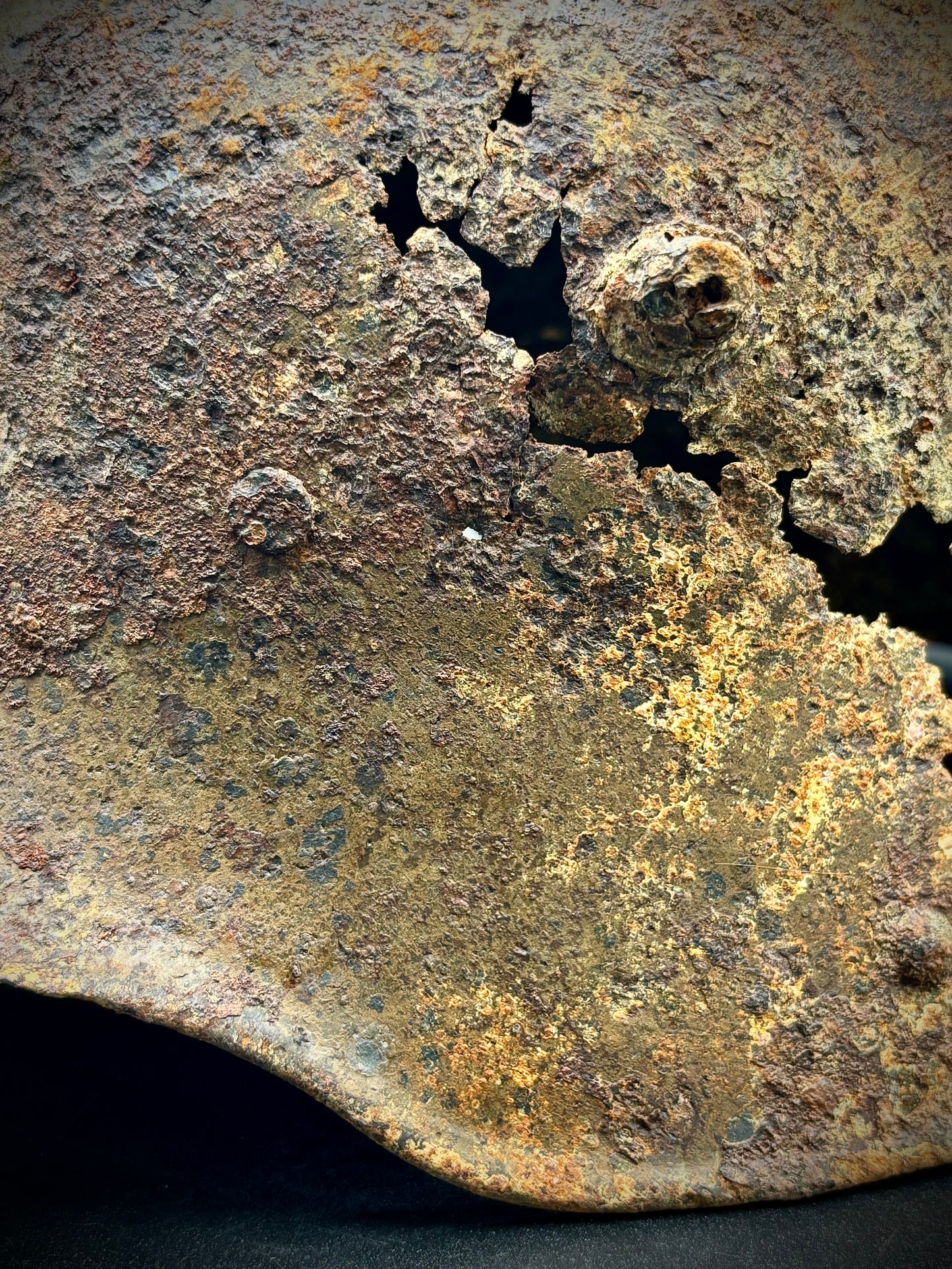 WW1 German Helmet Somme Find With Paint