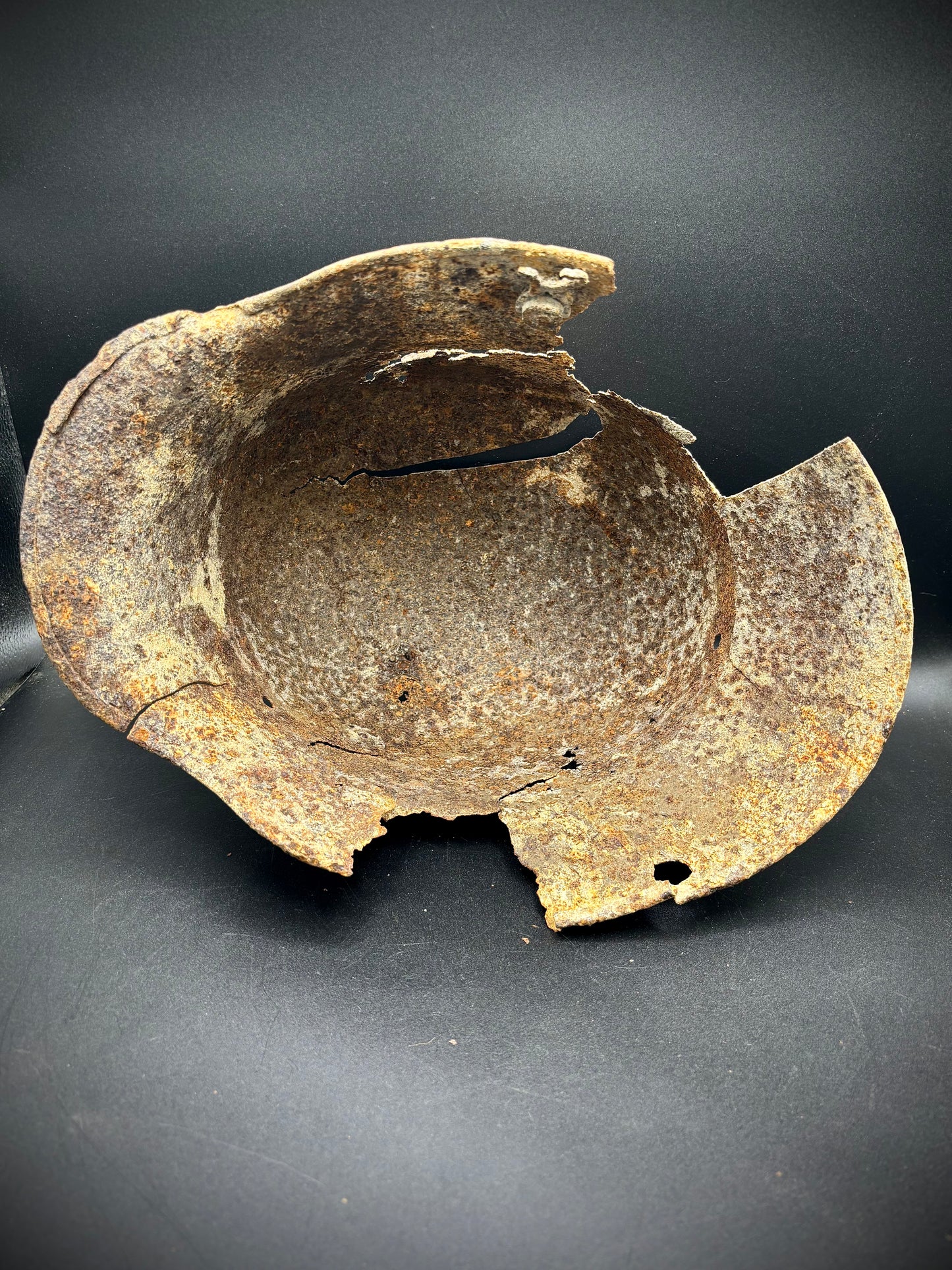 WW1 German Helmet Somme Find With Paint