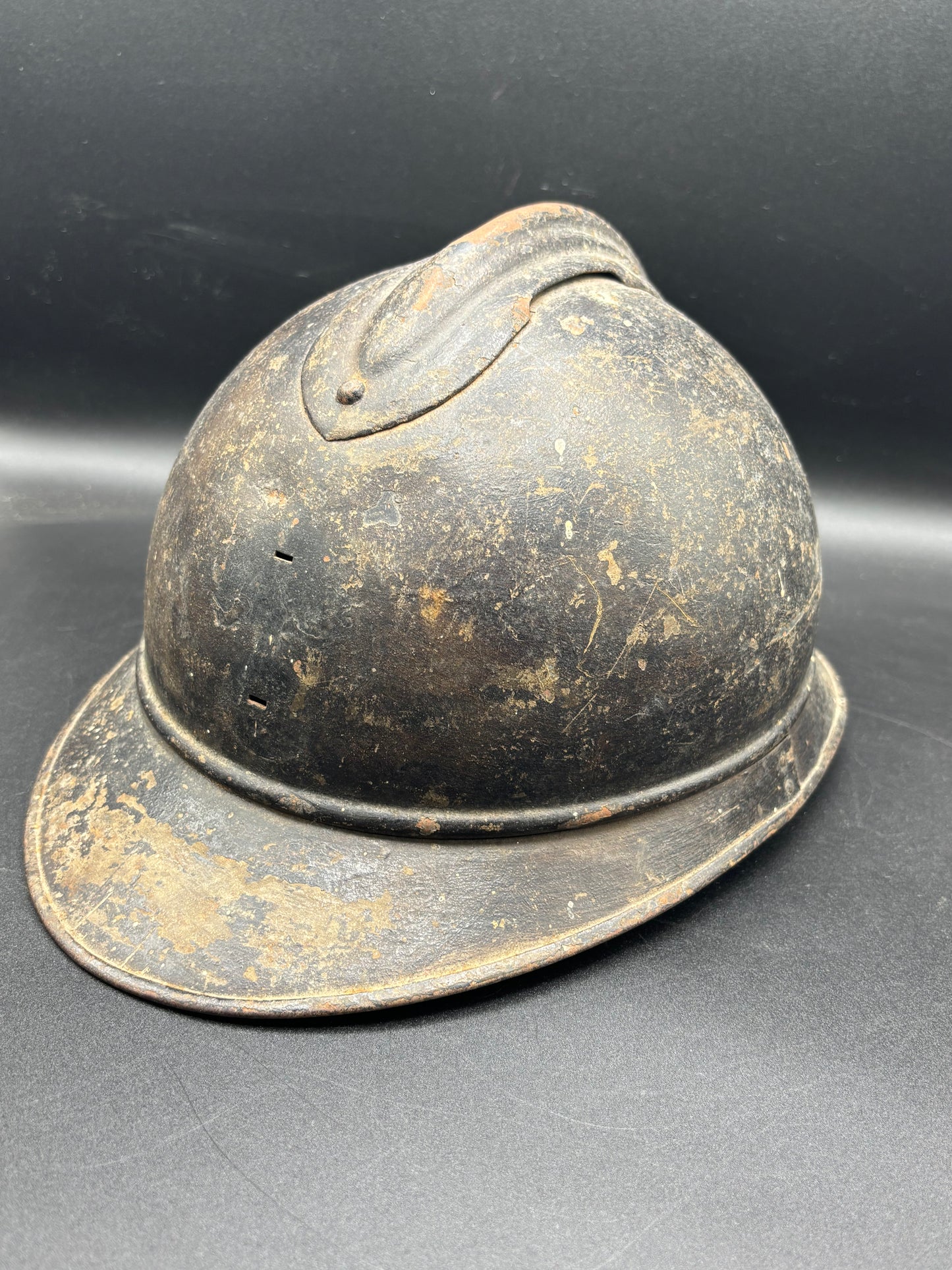 WW1 French helmet named