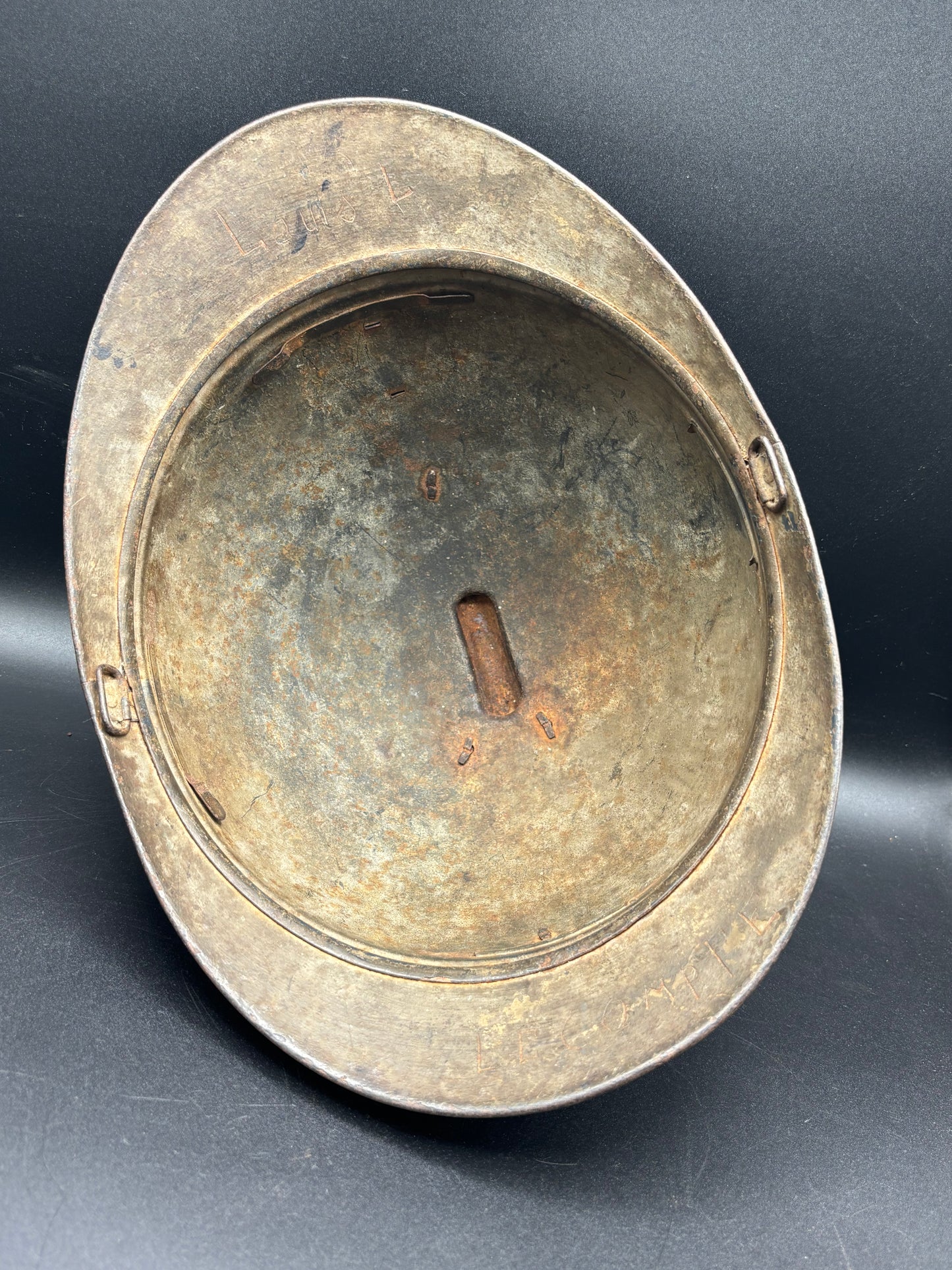 WW1 French helmet named