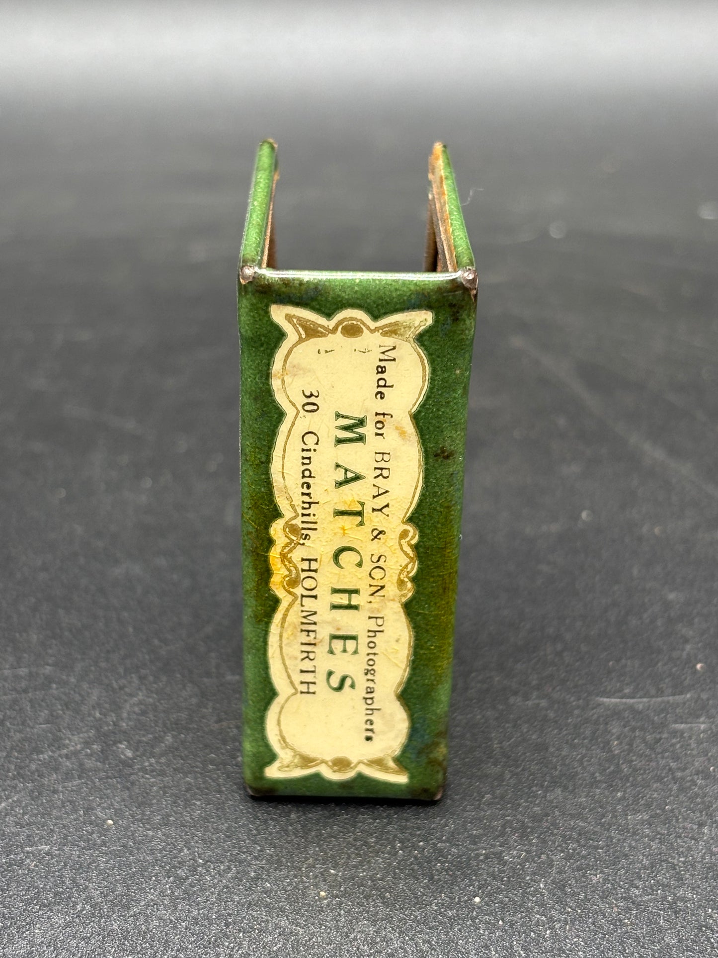 WW1 Matchbox Cover With Two Photographs Of Soldiers