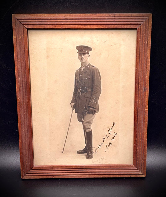 WW1 Royal Artillery Officer Photograph 1st July Casualty Named