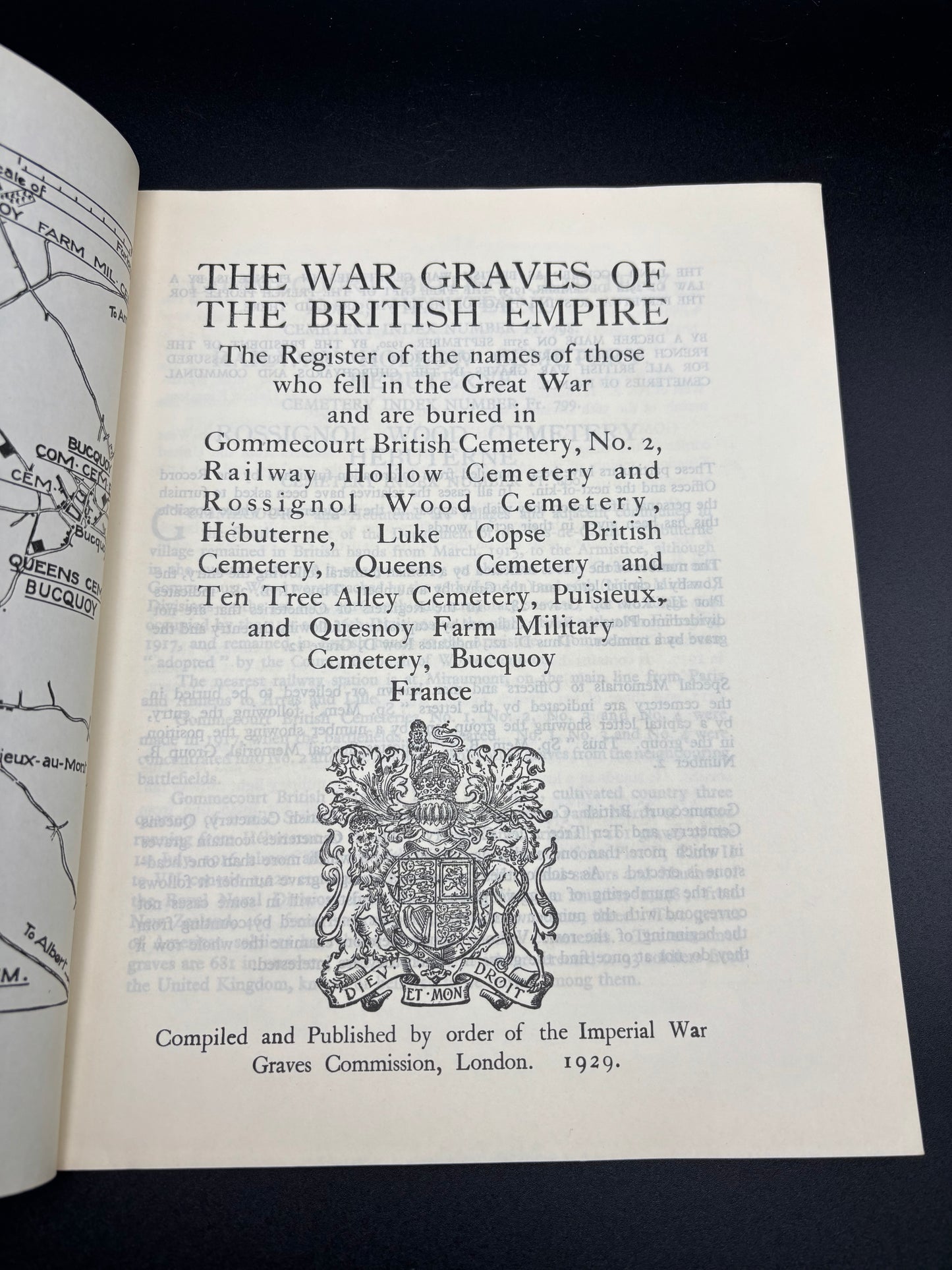 WW1 CWGC On Cemeteries Around Gommecourt