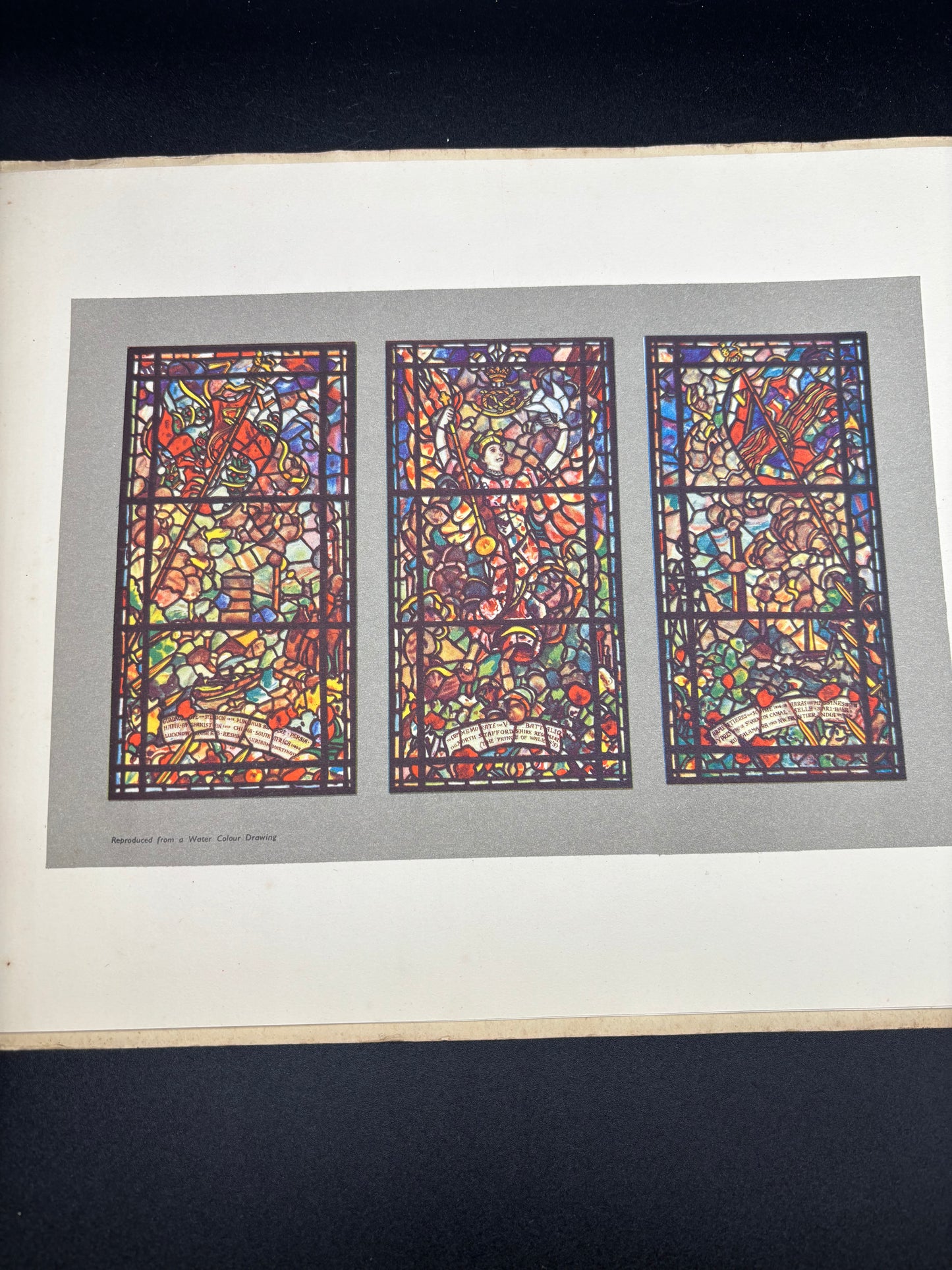 WW1 Memorial Book To The 5th North Staffordshire Regiment