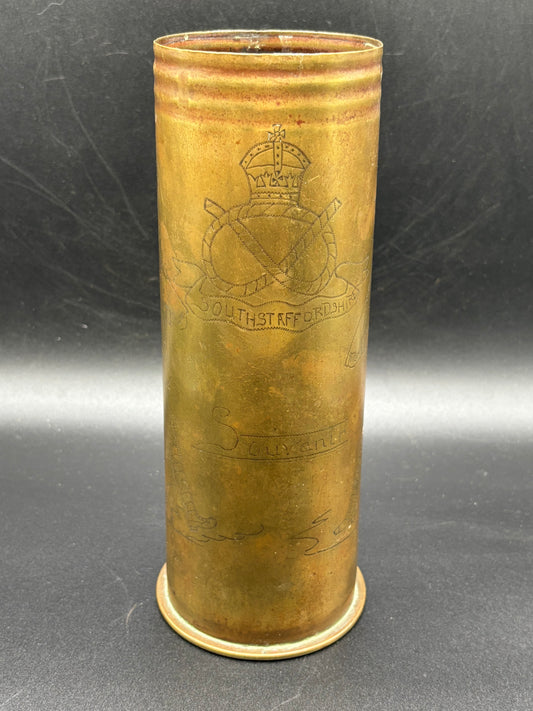 WW1 South Staffordshire Regiment Trench Art