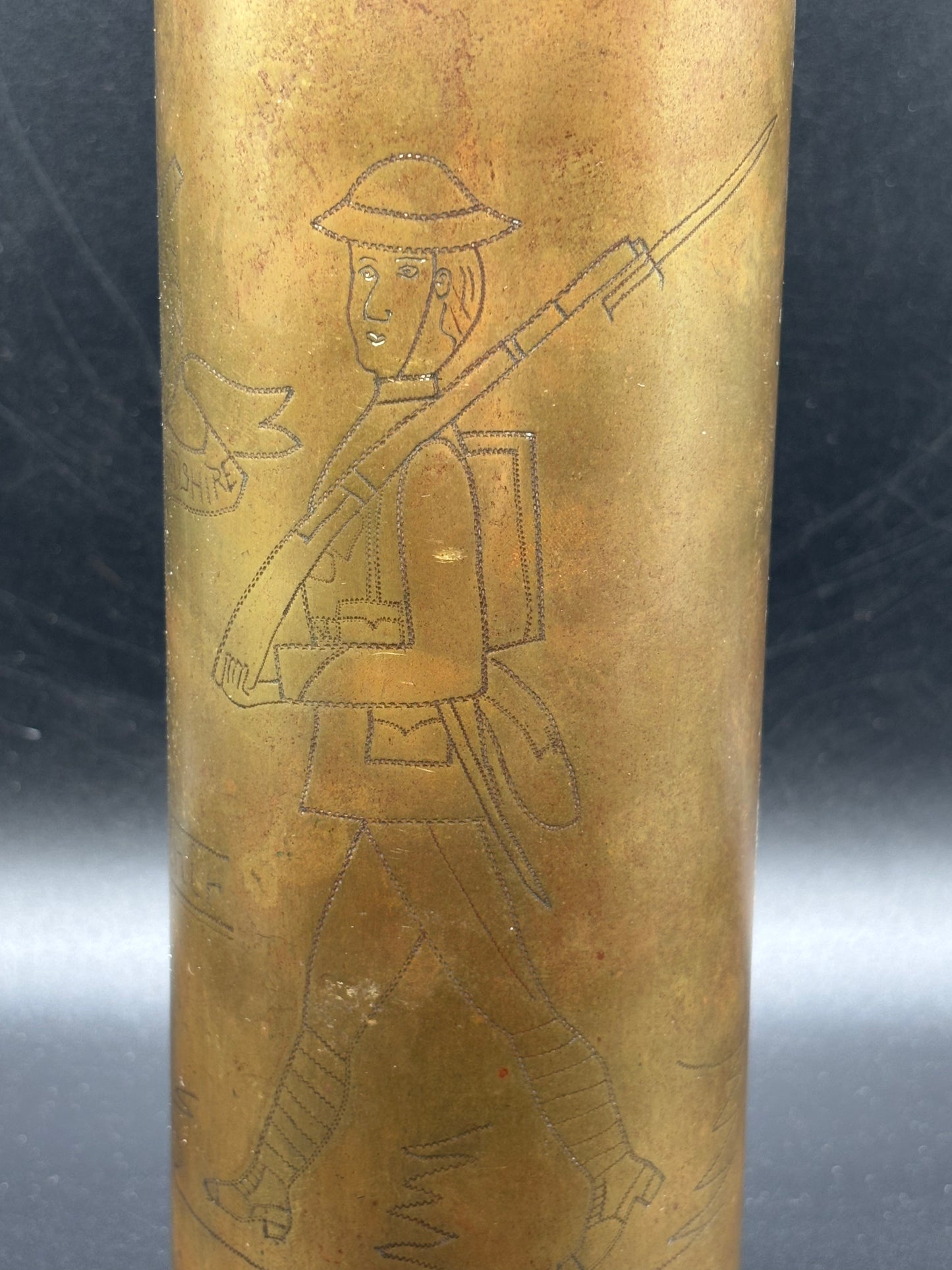 WW1 South Staffordshire Regiment Trench Art