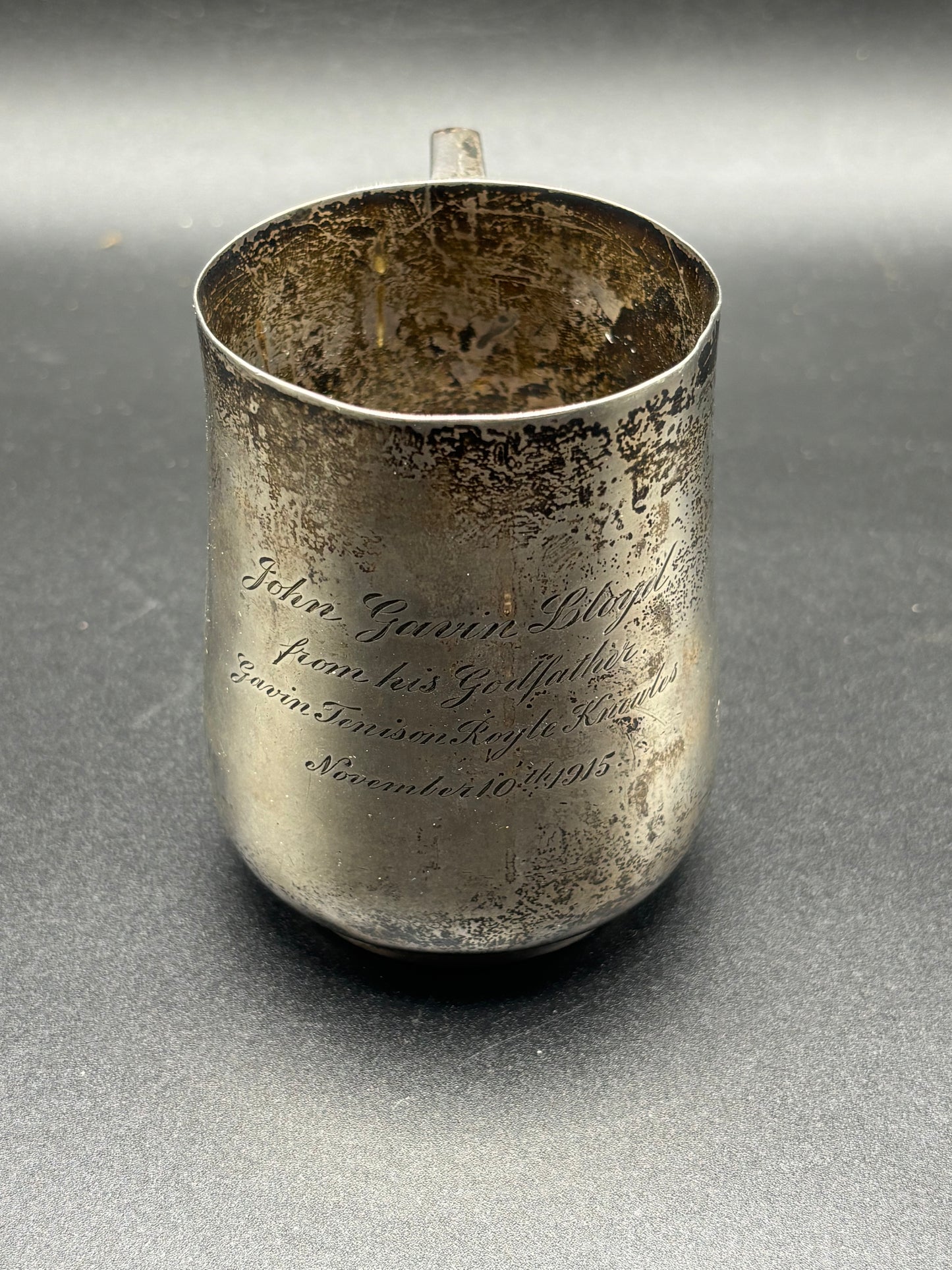 WW1 Silver Cup Gommecourt Casualty 1st July 1916 South Staffordshire Officer
