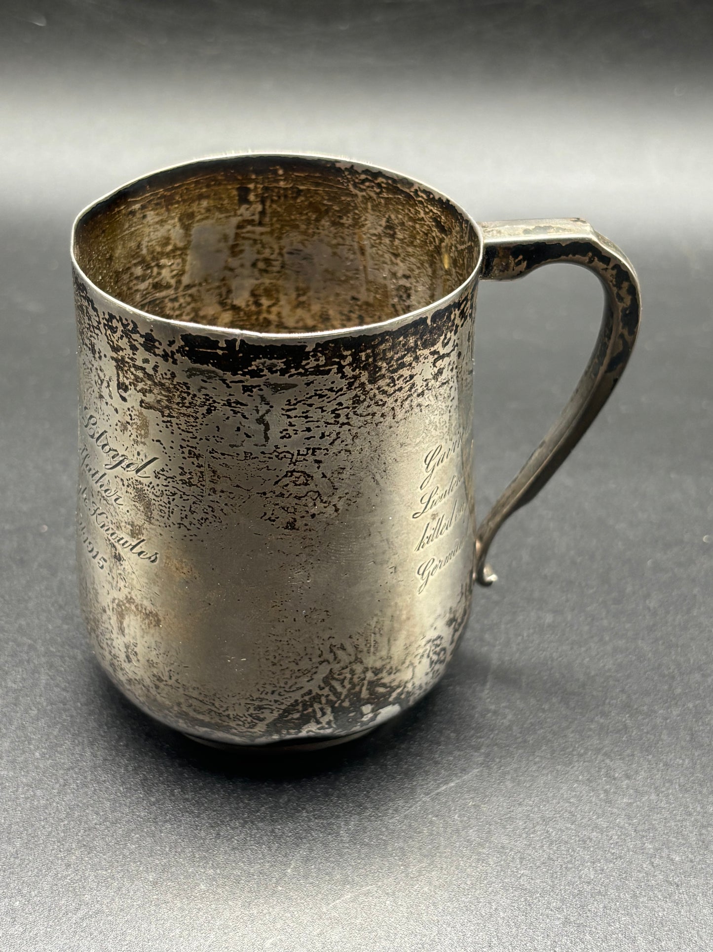 WW1 Silver Cup Gommecourt Casualty 1st July 1916 South Staffordshire Officer