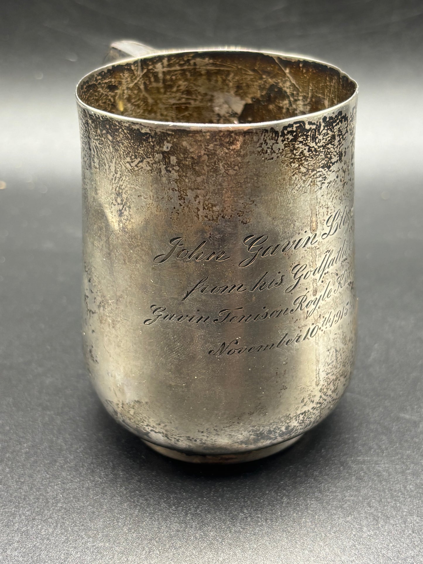 WW1 Silver Cup Gommecourt Casualty 1st July 1916 South Staffordshire Officer
